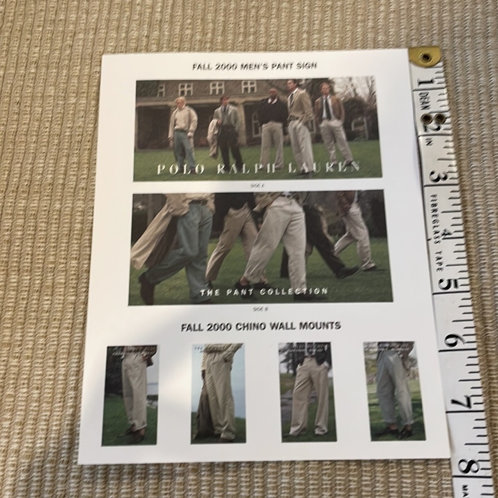 Polo Ralph Lauren Fall 2000 Men’s Collection Information for Stores - Picture 10 of 13